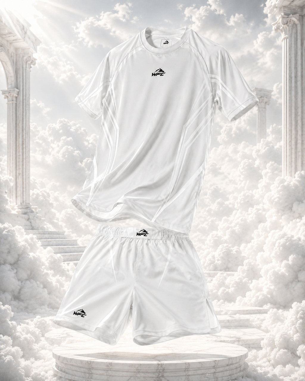 WFC Whiteout Fight Shorts