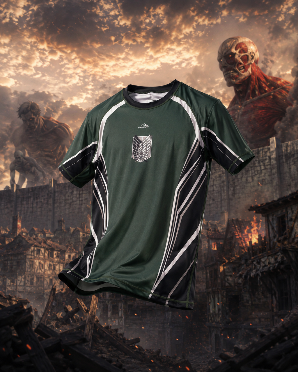 WFC Attack on Titan Rashguard